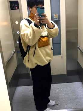 「haco!（ハコ）のアイテム（その他アウター）」を使った、足が短いさん（メンズ・169cm）の秋コーディネート