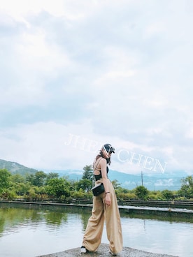 「quay（キー）のアイテム」を使った、陳.臻. X JC さん（レディース・167cm）の夏コーディネート