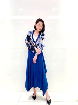 「ISSEY MIYAKE（イッセイミヤケ）のアイテム（その他アウター）」を使った、陳.臻. X JC さん（レディース・167cm）の秋コーディネート