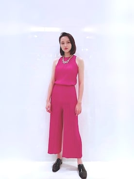 「ISSEY MIYAKE（イッセイミヤケ）のアイテム（オールインワン・サロペット）」を使った、陳.臻. X JC さん（レディース・167cm）の冬コーディネート