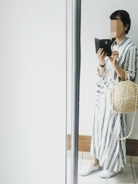 「SPERGA（スペルガ）のアイテム（シューズ）」を使った、s.emikaさん（レディース・168cm）の夏コーディネート
