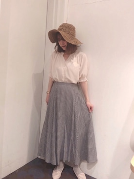 「メッシュパンプス」｜chiakiさん（レディース・154cm）の春コーディネート