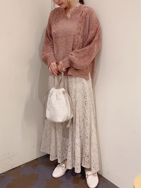 「モールニット」｜chiakiさん（レディース・154cm）の秋コーディネート