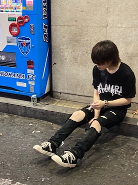 「RICK OWENS DRKSHDW」｜تさん（メンズ・175cm）の夏コーディネート