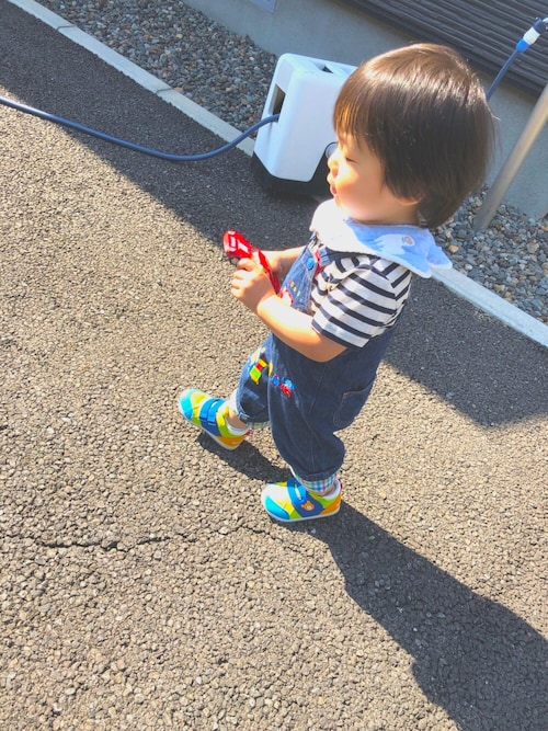MIKI HOUSE（ミキハウス）の「汽車ぽっぽー オーバーオール