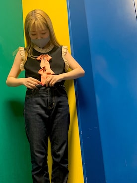 「学校こーで」｜あこさん（レディース・153cm）の秋コーディネート