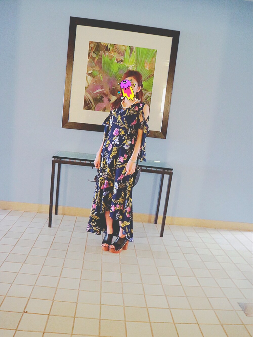 「ハワイ、夏コーデ、149cmスタイル」｜「nina mewのアイテム（ワンピース、その他）」を使った、chamchamさん（レディース・149cm）の春コーディネートの1枚目の写真