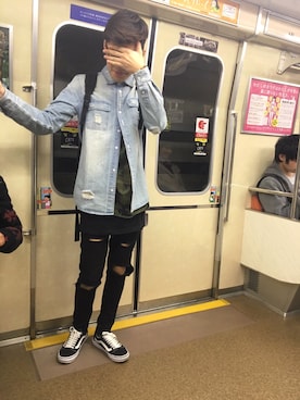 「Faith（-）のアイテム（パンツ）」を使った、Weiさん（メンズ・175cm・20代）の冬コーディネート