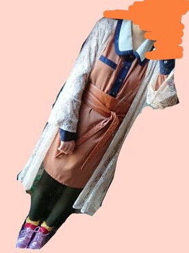 「GU（ジーユー）のアイテム（ベルト、ブラウン系）」を使った、えりちゃんさん（レディース）の夏コーディネート