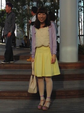 「LILIDIA（リリディア）のアイテム」を使った、ミポリンさん（レディース・158cm）の春コーディネート