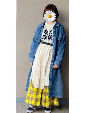 ゆずこしょーぅ。さん（レディース・161cm）の春コーディネート