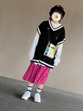 ゆずこしょーぅ。さん（レディース・161cm）の春コーディネート