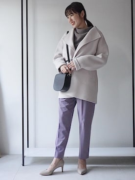 「green label relaxing（グリーンレーベルリラクシング）のアイテム（その他アウター）」を使った、shimazu_rさん（レディース・159cm）の秋コーディネート