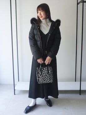 「一押しのアウタースタイル」｜「アイテム（ダウンジャケット/コート）」を使った、shimazu_rさん（レディース・159cm）の秋コーディネート