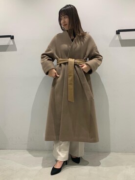 「EMMEL REFINES（エメルリファインズ）のアイテム（その他アウター）」を使った、shimazu_rさん（レディース・159cm）の秋コーディネート