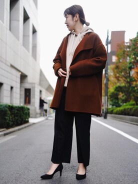 「一押しのアウタースタイル」｜「アイテム（その他アウター）」を使った、shimazu_rさん（レディース・159cm）の冬コーディネート