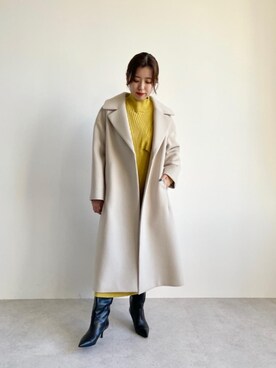 「EMMEL REFINES（エメルリファインズ）のアイテム（その他アウター）」を使った、shimazu_rさん（レディース・160cm）の秋コーディネート