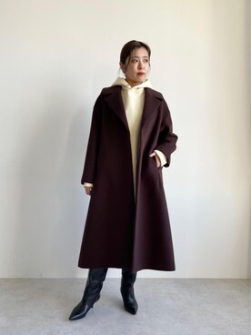 「EMMEL REFINES（エメルリファインズ）のアイテム（その他アウター）」を使った、shimazu_rさん（レディース・160cm）の秋コーディネート