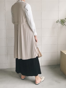「Bou Jeloud（ブージュルード）のアイテム（その他アウター）」を使った、kyreneさん（レディース・171cm）の冬コーディネート