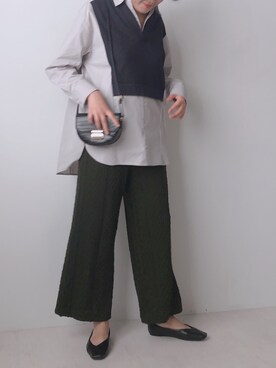 「Bou Jeloud（ブージュルード）のアイテム（チュニック）」を使った、kyreneさん（レディース・171cm）の秋コーディネート