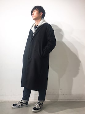 「koe（コエ）のアイテム（ジャケット/アウター）」を使った、IGAWA.a.la.modeさん（メンズ・168cm）の冬コーディネート