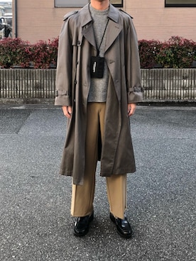 「HARUTA」｜「アイテム（財布/小物）」を使った、AKIHIROさん（メンズ・172cm）の冬コーディネート