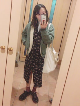 「ARROW（アロー）のアイテム（ジャケット/アウター）」を使った、ayakaさん（レディース・159cm）の冬コーディネート