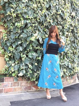 「マキシワンピ」｜Aya さん（レディース・162cm・20代）の秋コーディネート