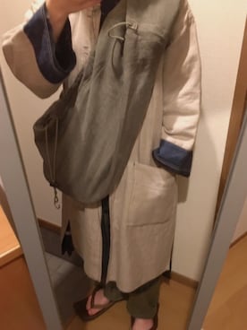 「LEH（レー）のアイテム（その他アウター）」を使った、ななさん（レディース・159cm）の春コーディネート
