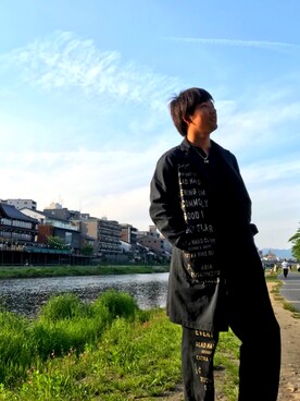 「galcia（ガルシア）のアイテム」を使った、NaoGennさん（メンズ・176cm）の春コーディネート