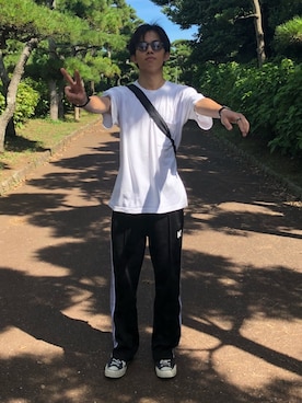 「417 EDIFICE（フォーワンセブンエディフィス）のアイテム（バッグ）」を使った、Ryoさん（メンズ・175cm）の夏コーディネート