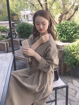 「リング」｜田村有沙さん（レディース・163cm）の秋コーディネート