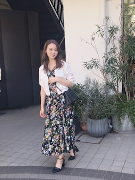 「アイテム（ワンピース、その他）」を使った、田村有沙さん（レディース・163cm）の秋コーディネート