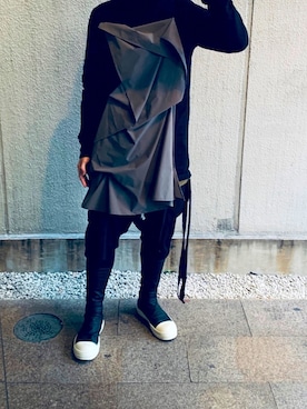 RT_23さんの「Rick Owens - ストラップ コインケース - men - カーフレザー - ワンサイズ」を使ったコーディネート