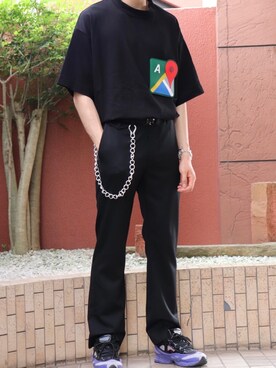 「RYO TAKASHIMA（リョウタカシマ）のアイテム（アクセサリー）」を使った、まさしさん（メンズ・179cm）の夏コーディネート