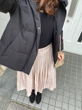 「Simplicite（サンプリシテ）のアイテム（ダウンジャケット/コート）」を使った、kanae*さん（レディース・164cm）の冬コーディネート
