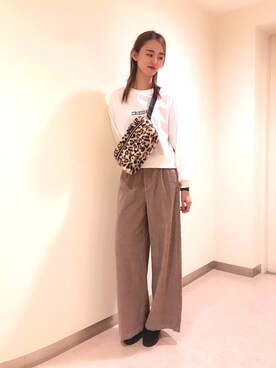 「DAISY MERRY（デイジーメリー）のアイテム（バッグ）」を使った、kanamiさん（レディース・163cm）の秋コーディネート