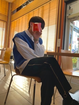 「M・A・C（マック）のアイテム（その他）」を使った、こ☑️さん（メンズ・170cm）の冬コーディネート