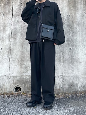 「act'm（アクトム）のアイテム（ブルゾン）」を使った、こ☑️さん（メンズ・168cm）の冬コーディネート