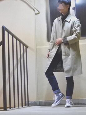 「UNIQLO（ユニクロ）のアイテム（トップス、ブラウン系）」を使った、し ゅ ん やさん（メンズ・167cm）の秋コーディネート