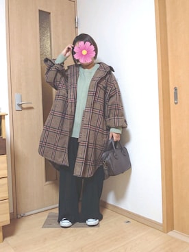 「haco!（ハコ）のアイテム（ジャケット/アウター）」を使った、こすもすさん（レディース・150cm）の冬コーディネート
