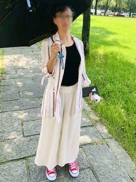 「西裝外套」｜「アイテム（フォーマルスーツ/小物）」を使った、Evelyn Haung さん（レディース・157cm）の夏コーディネート