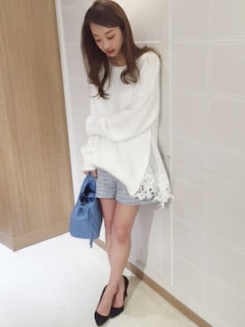 「LIMITLESS LUXURY」｜「アイテム（パンツ）」を使った、yumiさん（レディース・158cm）の冬コーディネート