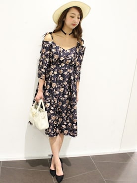 「LIMITLESS LUXURY」｜「アイテム（ワンピース/ドレス）」を使った、yumiさん（レディース・158cm）の春コーディネート