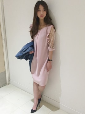 「LIMITLESS LUXURY」｜「アイテム（デニムジャケット）」を使った、yumiさん（レディース・158cm）の春コーディネート