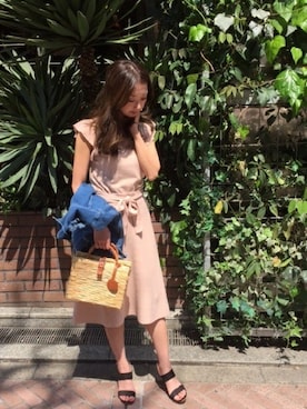 「LIMITLESS LUXURY」｜「アイテム（ワンピース/ドレス）」を使った、yumiさん（レディース・158cm）の春コーディネート