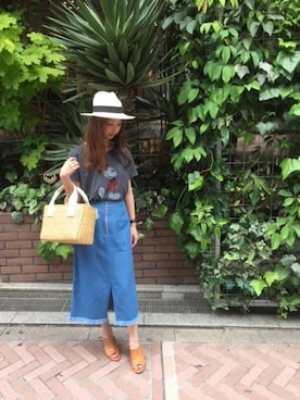 「LIMITLESS LUXURY（リミットレスラグジュアリー）のアイテム」を使った、yumiさん（レディース・158cm）の春コーディネート