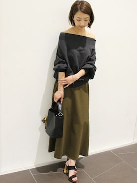 「LIMITLESS LUXURY」｜「アイテム（スウェット）」を使った、yumiさん（レディース・158cm）の夏コーディネート