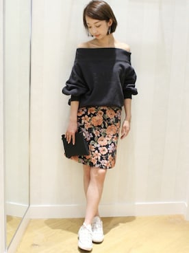 「LIMITLESS LUXURY」｜「アイテム（スウェット）」を使った、yumiさん（レディース・158cm）の夏コーディネート