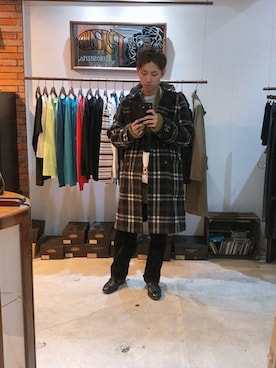 「OLD JOE & CO.（オールドジョーアンドコー）のアイテム（ジャケット/アウター）」を使った、yaruzyannさん（メンズ・180cm）の冬コーディネート